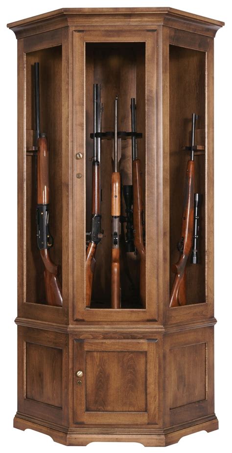 corner steel gun cabinet|handmade wooden gun cabinets.